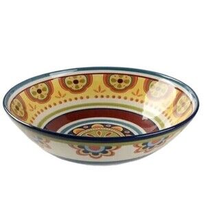 Pier 1 Mexicali LARGE 13" Serving Bowl Colorful Bright Fiesta Party Pasta Dish